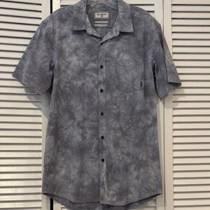 BILLABONG Men's Tie-Dye Button Down Shirt